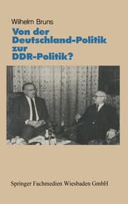 Cover von Von der Deutschlandpolitik zur DDR-Politik?