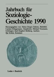 Cover von Jahrbuch für Soziologiegeschichte 1990