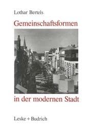 Cover von Gemeinschaftsformen in der modernen Stadt