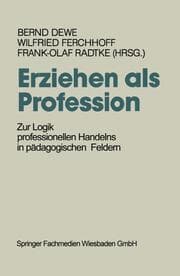 Cover von Erziehen als Profession