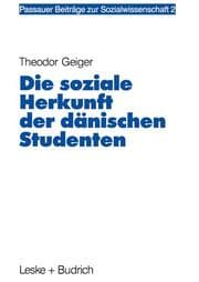 Cover von Die soziale Herkunft der dänischen Studenten