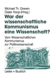 Cover von War der Wissenschaftliche Kommunismus eine Wissenschaft?