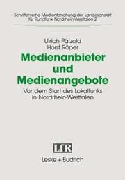Cover von Medienanbieter und Medienangebote