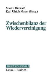 Cover von Zwischenbilanz der Wiedervereinigung