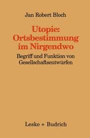 Cover von Utopie: Ortsbestimmung im Nirgendwo