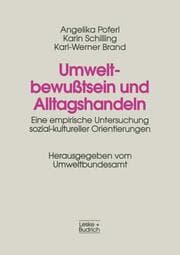 Cover von Umweltbewußtsein und Alltagshandeln