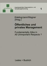 Cover von Öffentliches und privates Management
