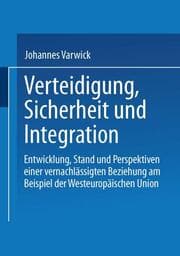 Cover von Sicherheit und Integration in Europa