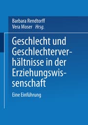 Cover von Geschlecht und Geschlechterverhältnisse in der Erziehungswissenschaft