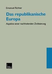 Cover von Das republikanische Europa