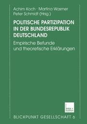Cover von Politische Partizipation in der Bundesrepublik Deutschland