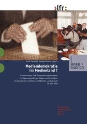 Cover von Mediendemokratie im Medienland