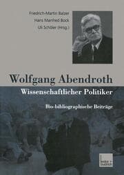 Cover von Wolfgang Abendroth