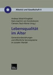 Cover von Lebensqualität im Alter