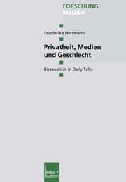 Cover von Privatheit, Medien und Geschlecht