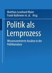 Cover von Politik als Lernprozess