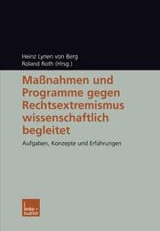 Cover von Maßnahmen und Programme gegen Rechtsextremismus wissenschaftlich begleitet