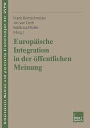 Cover von Europäische Integration in der öffentlichen Meinung
