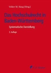 Cover von Das Hochschulrecht in Baden-Württemberg