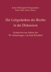 Cover von Die Leitgedanken des Rechts in der Diskussion