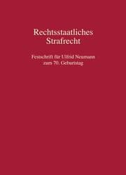 Cover von Rechtsstaatliches Strafrecht