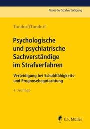 Cover von Psychologische und psychiatrische Sachverständige im Strafverfahren