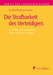 Cover von Die Strafbarkeit des Verteidigers