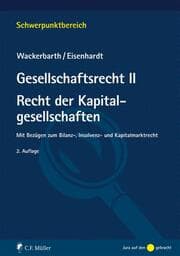 Cover von Gesellschaftsrecht II. Recht der Kapitalgesellschaften