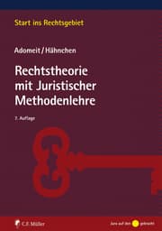 Cover von Rechtstheorie mit Juristischer Methodenlehre