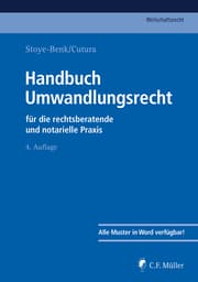 Cover von Handbuch Umwandlungsrecht