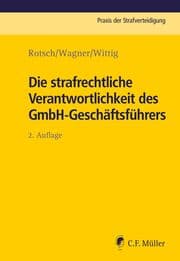 Cover von Die strafrechtliche Verantwortlichkeit des GmbH-Geschäftsführers