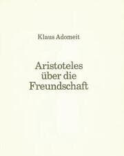 Cover von Aristoteles über die Freundschaft