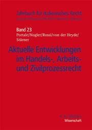 Cover von Aktuelle Entwicklungen im Handels-, Arbeits- und Zivilprozessrecht