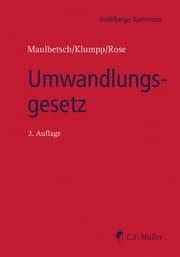 Cover von Umwandlungsgesetz