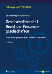 Cover von Gesellschaftsrecht I. Recht der Personengesellschaften, eBook