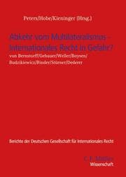 Cover von Abkehr vom Multilateralismus - Internationales Recht in Gefahr?