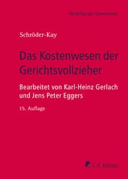 Cover von Das Kostenwesen der Gerichtsvollzieher, eBook