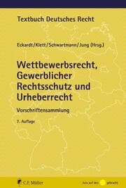 Cover von Wettbewerbsrecht, Gewerblicher Rechtsschutz und Urheberrecht