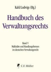 Cover von Handbuch des Verwaltungsrechts V