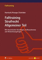 Cover von Falltraining Strafrecht Allgemeiner Teil