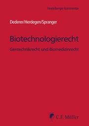 Cover von Biotechnologierecht