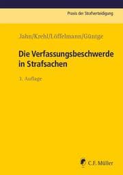 Cover von Die Verfassungsbeschwerde in Strafsachen