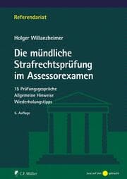 Cover von Die mündliche Strafrechtsprüfung im Assessorexamen
