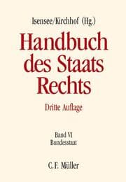 Cover von Handbuch des Staatsrechts VI