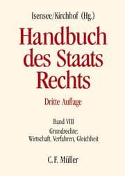 Cover von Handbuch des Staatsrechts VIII