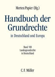 Cover von Handbuch der Grundrechte in Deutschland und Europa VIII