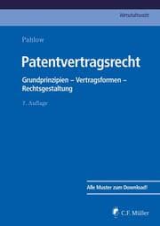 Cover von Patentvertragsrecht