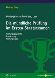 Cover von Die mündliche Prüfung im Ersten Staatsexamen