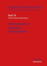 Cover von Verbraucherschutz - Steuerrecht - Wirtschaftsrecht