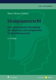 Cover von Strafprozessrecht